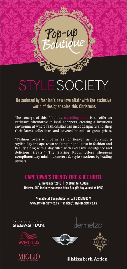 StyleSociety Pop up Boutique 2010