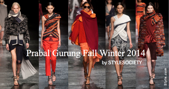 Prabal Gurung Fall Winter 2014 | New York Fashion Week