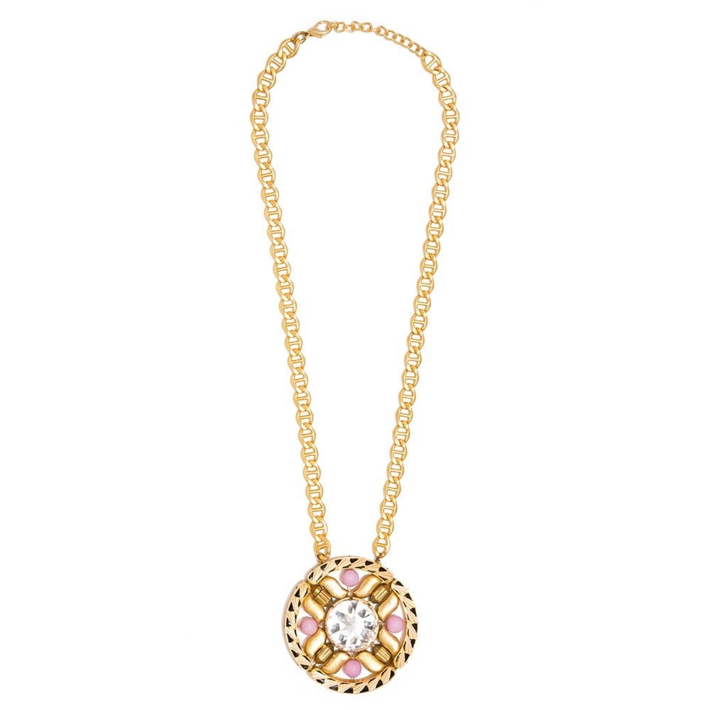 Valliyan 18Kt Gold Plated Medal Chain Necklace