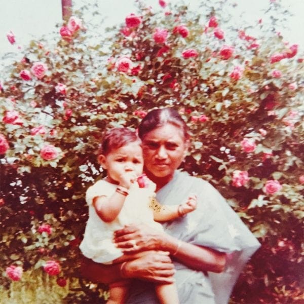 Kumari Govender with her grandmother